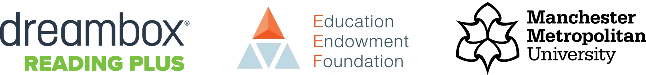 EEF-funded trial of DreamBox Reading Plus logos