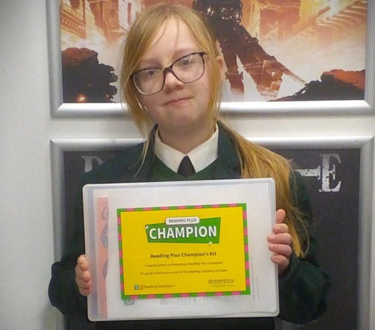 Kayleigh Reading Plus Champion